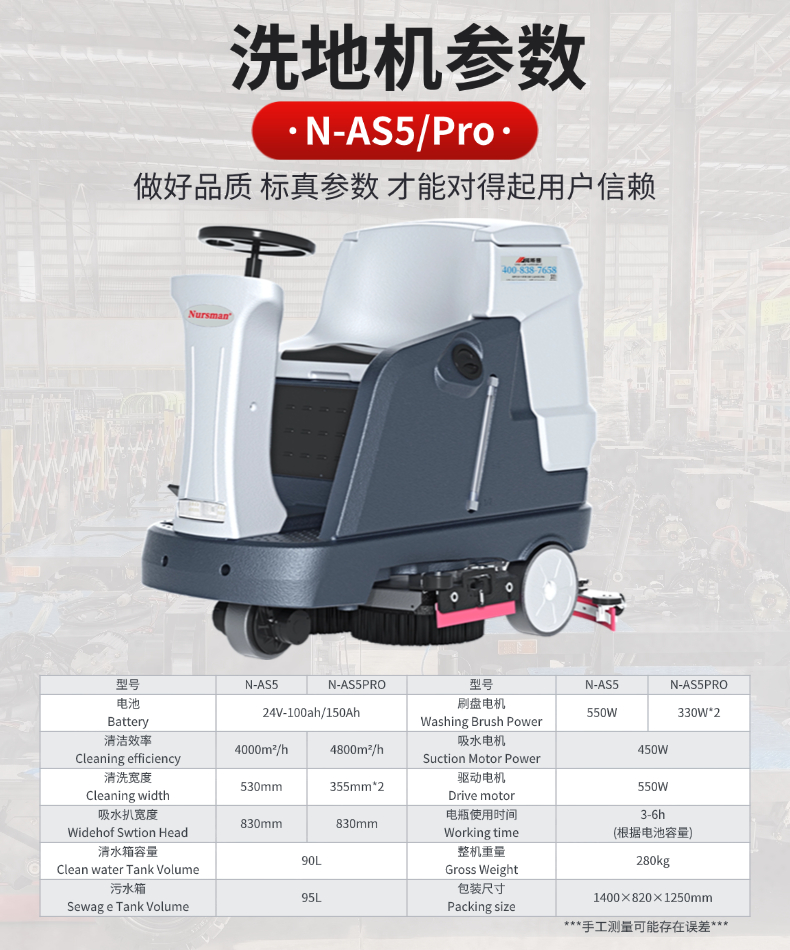 Nursman诺斯曼AS5Pro双刷洗地机(图10) 诺斯曼AS5Pro双刷洗地机详情 (9).jpg